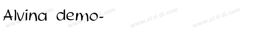 Alvina demo字体转换